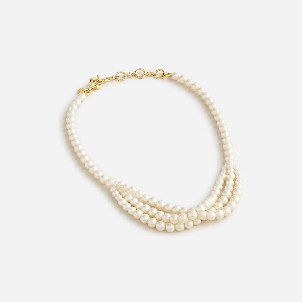 NWT-One Size-J.Crew Tangled pearl necklace